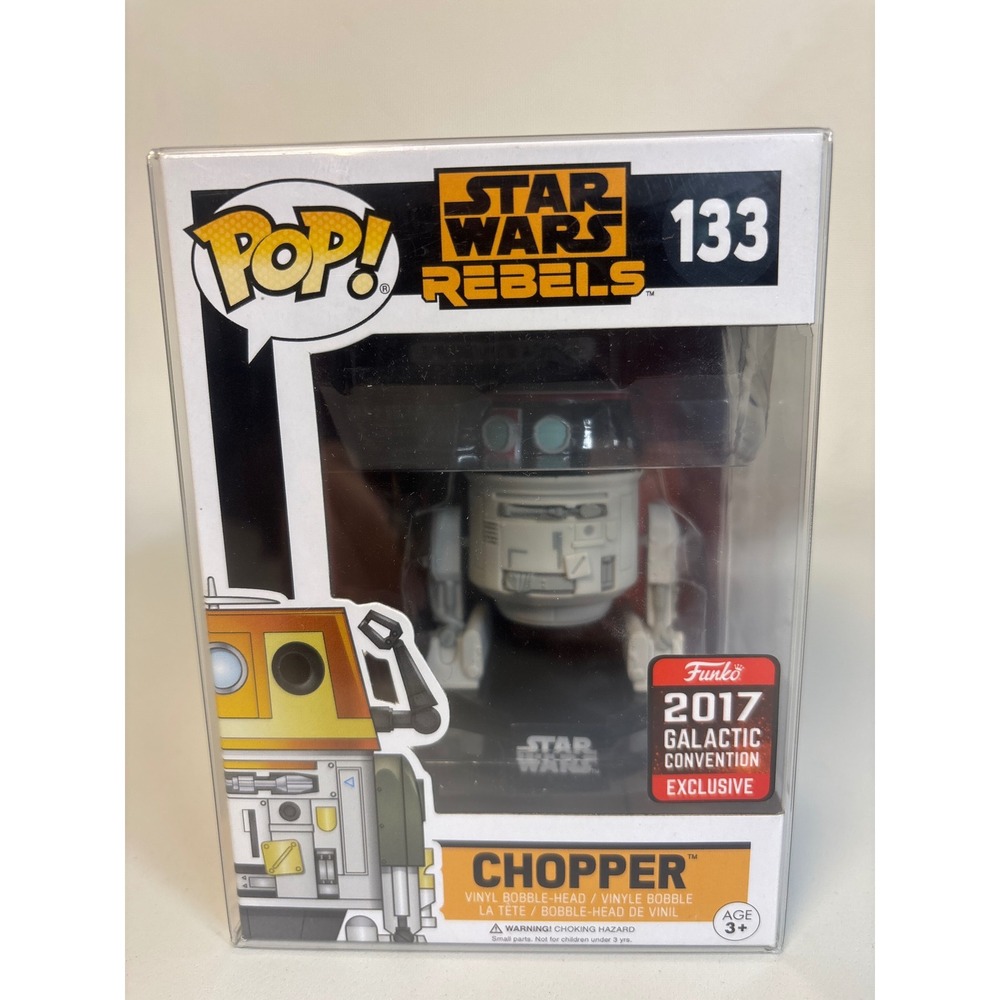 Funko Pop Star Wars Rebels Chopper 133 2017 Galactic Convention Exclusive Figure